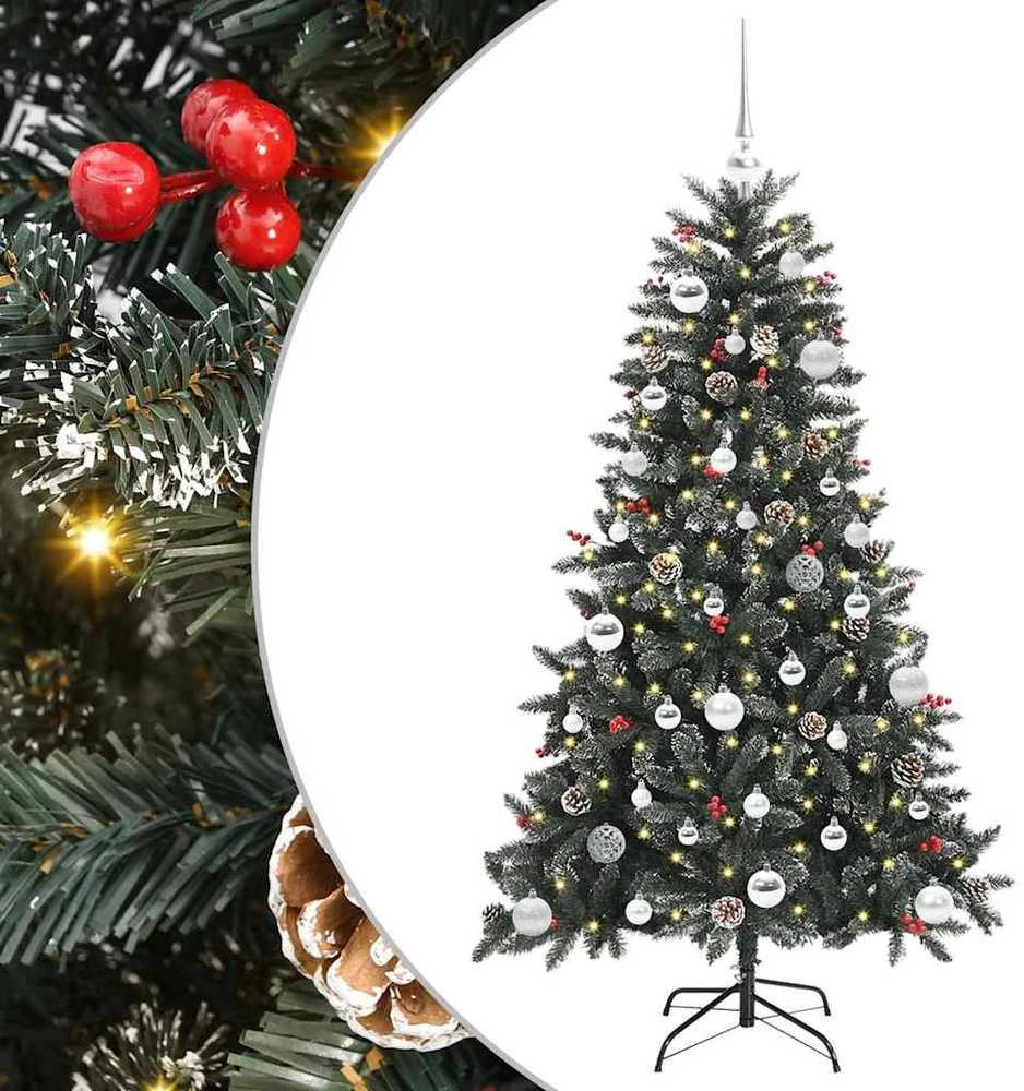Dirbtinė Kalėdų eglutė Žalia 150 cm PVC, plastikas ir plienas
