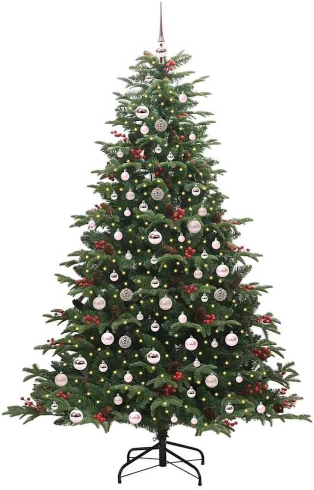 Dirbtinė Kalėdų eglutė Žalia 210 cm PVC ir Metalas ir Plastikas
