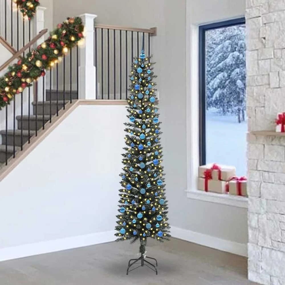 Dirbtinė Kalėdų eglutė Žalia 240 cm PVC, plastikas ir plienas