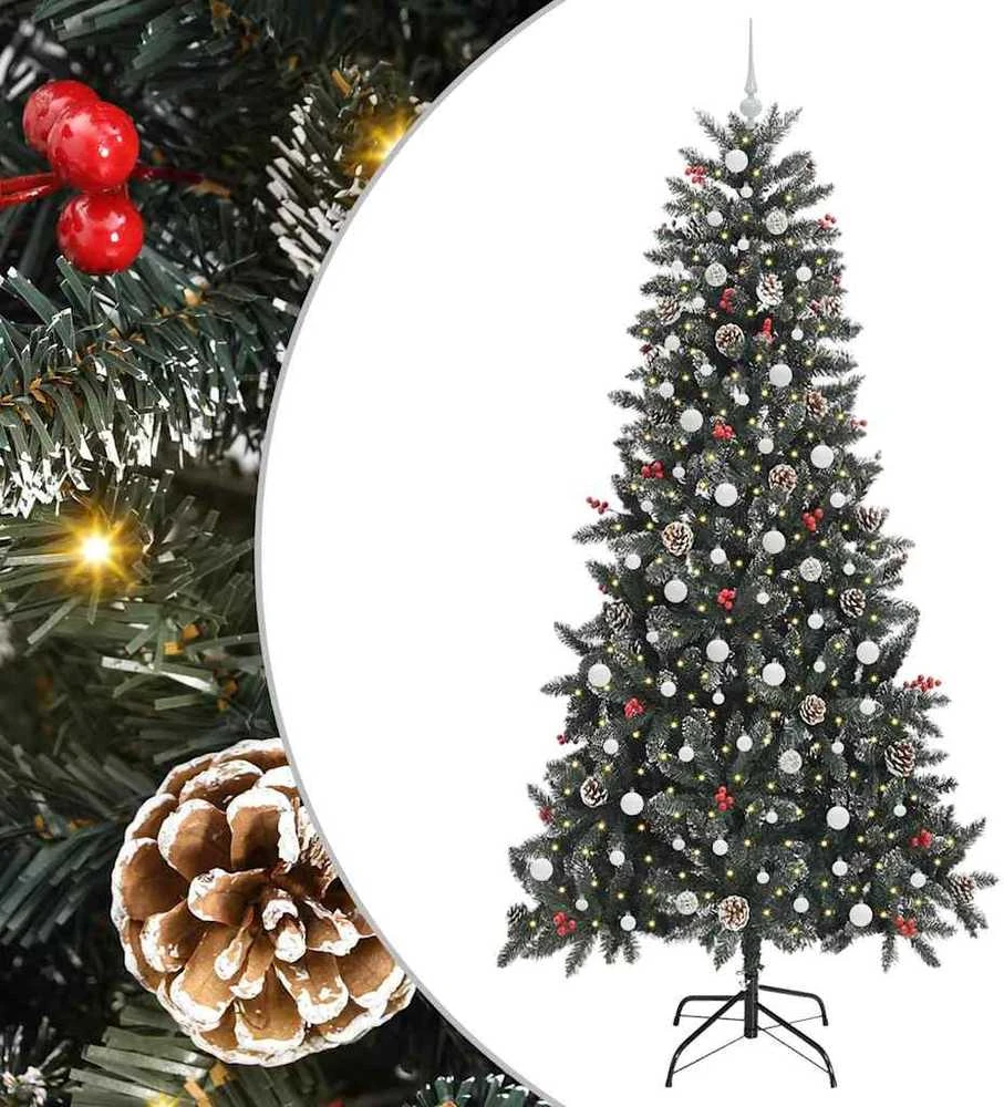 Dirbtinė Kalėdų eglutė Žalia 240 cm PVC, plastikas ir plienas
