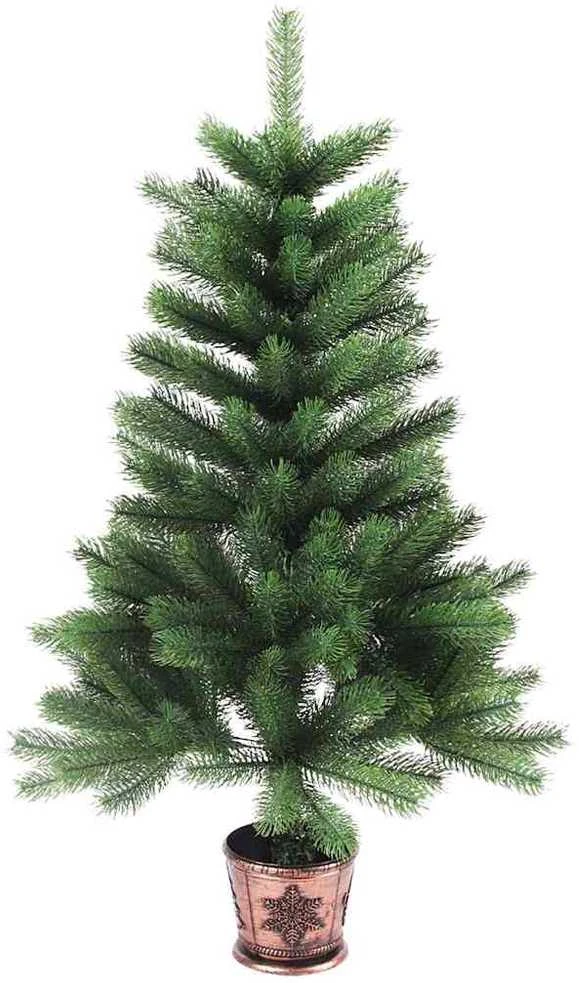 Dirbtinė Kalėdų eglutė, žalia, 90cm, tikroviški spygliai