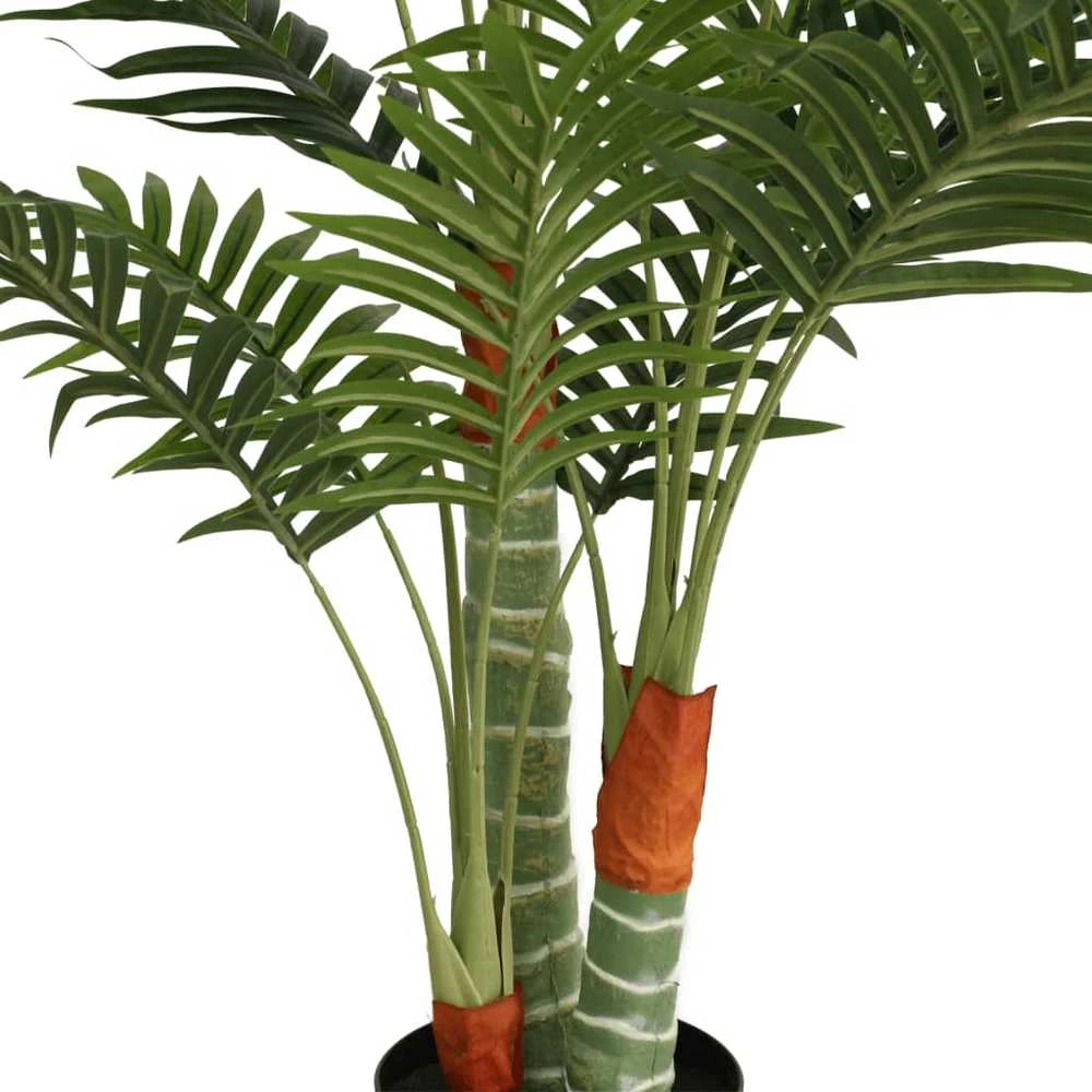 Dirbtinė palmė su trimis kamienais, žalios spalvos, 120cm, PP