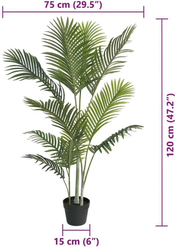 Dirbtinė palmė, žalia, 120cm, PP