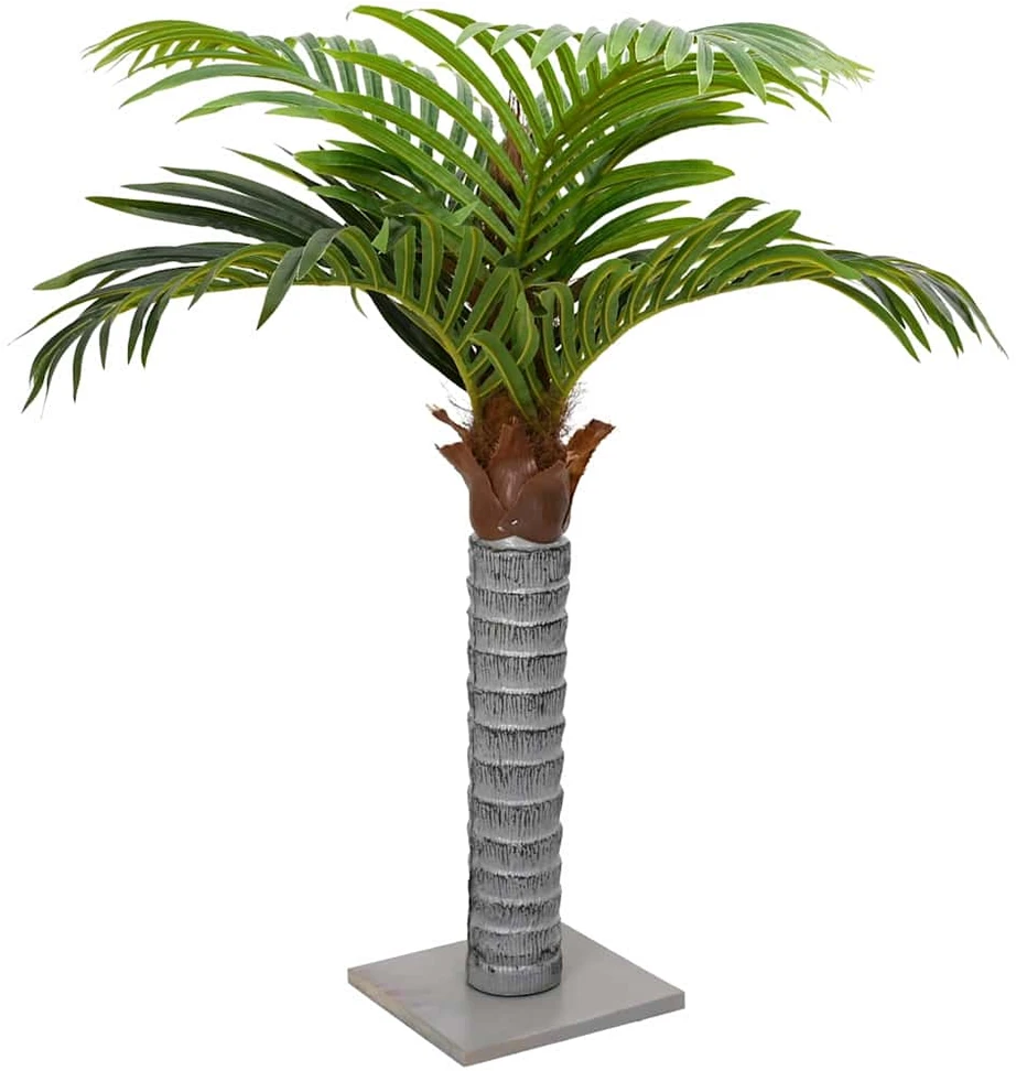 Dirbtinė palmė, žalios spalvos, 100cm, 6 lapų