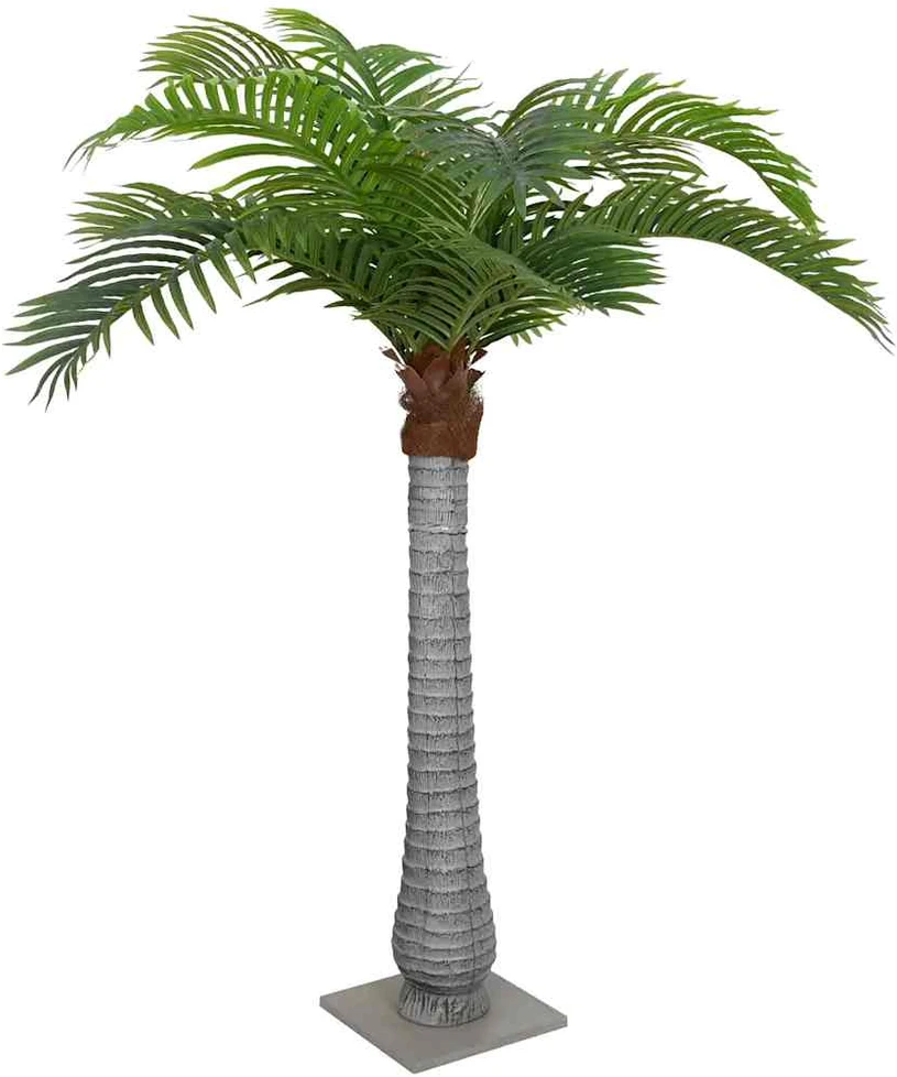 Dirbtinė palmė, žalios spalvos, 200cm, 15 lapų