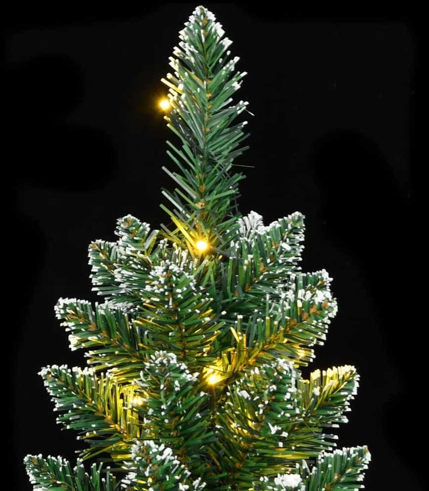 Dirbtinė siaura Kalėdų eglutė, 300 LED, 180cm