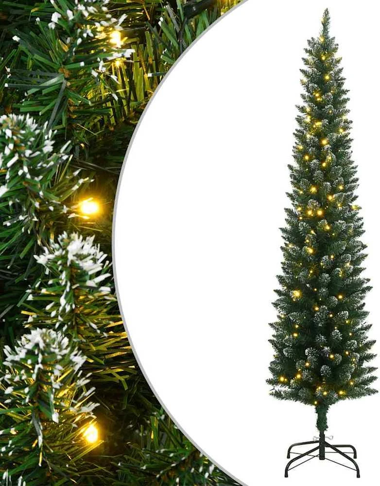 Dirbtinė siaura Kalėdų eglutė, 300 LED, 210cm