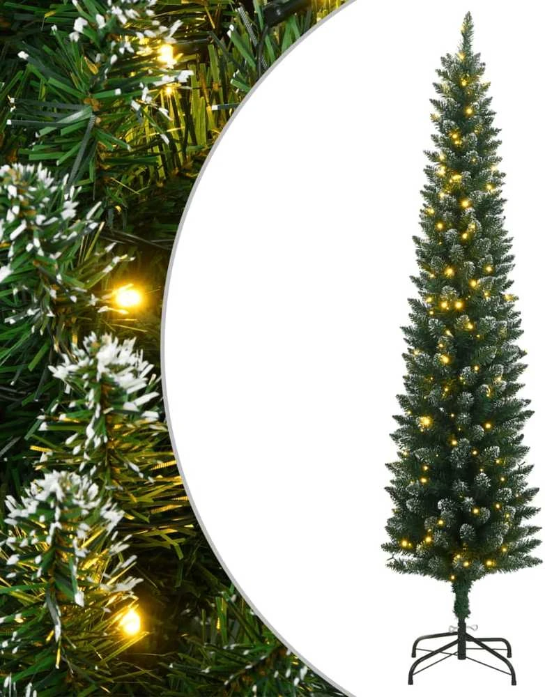 Dirbtinė siaura Kalėdų eglutė, 300 LED, 240cm