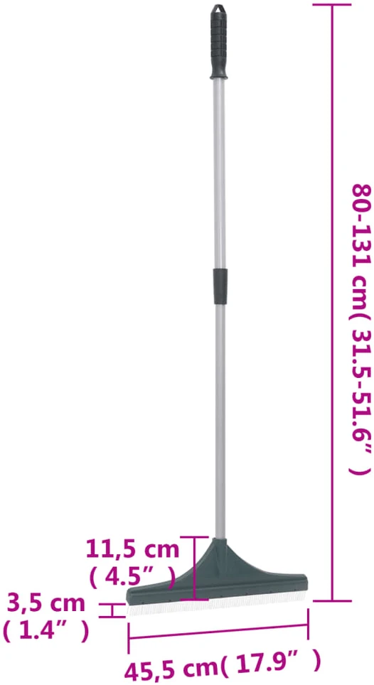 Dirbtinės žolės grėblys, tamsiai žalios spalvos, 131cm, PP