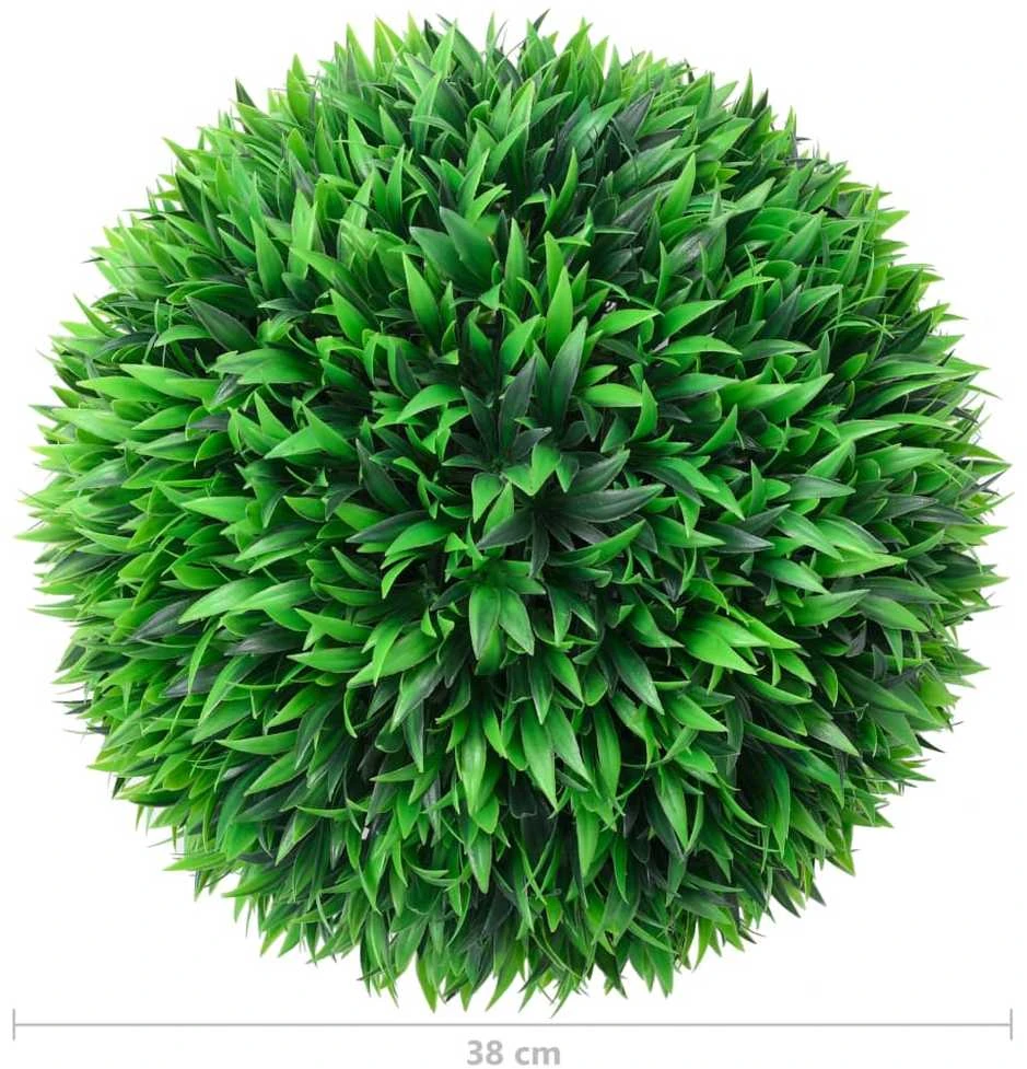Dirbtiniai buksmedžio krūmai, 2vnt., 38cm, rutulio formos