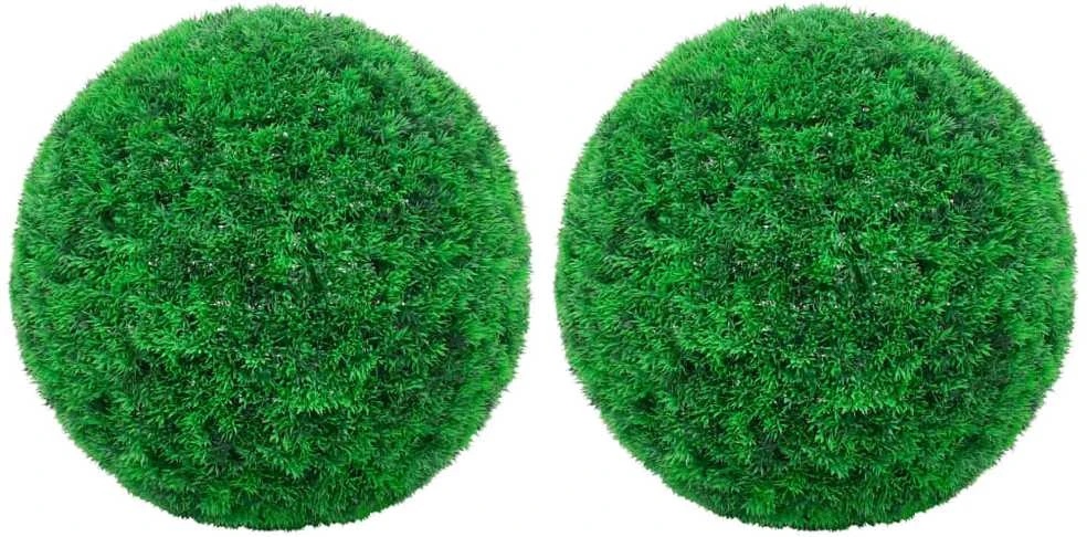 Dirbtiniai buksmedžio krūmai, 2vnt., 45cm, rutulio formos