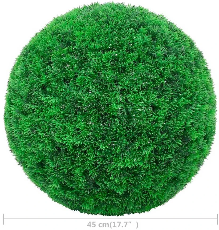 Dirbtiniai buksmedžio krūmai, 2vnt., 45cm, rutulio formos