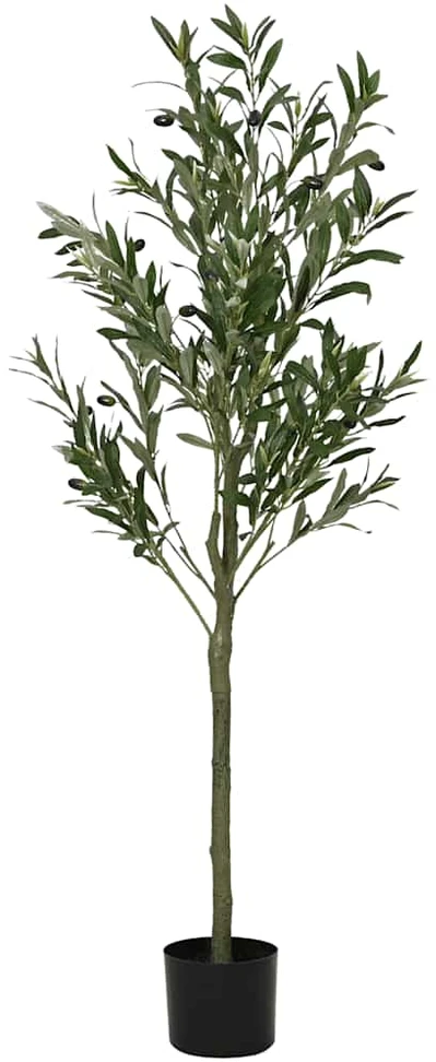 Dirbtinis alyvmedis, žalios spalvos, 120cm, 450 lapų