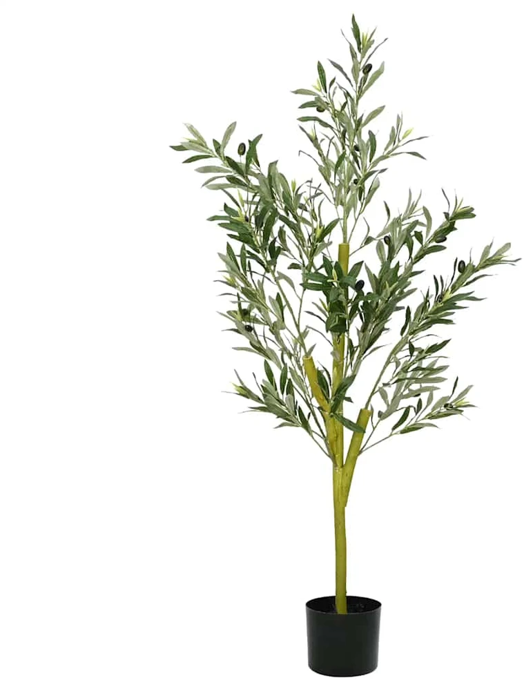 Dirbtinis alyvmedis, žalios spalvos, 120cm, 450 lapų