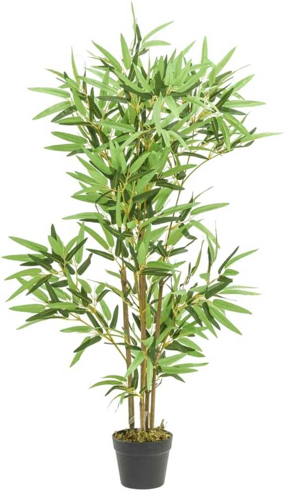Dirbtinis bambukas, žalios spalvos, 120cm, 552 lapai