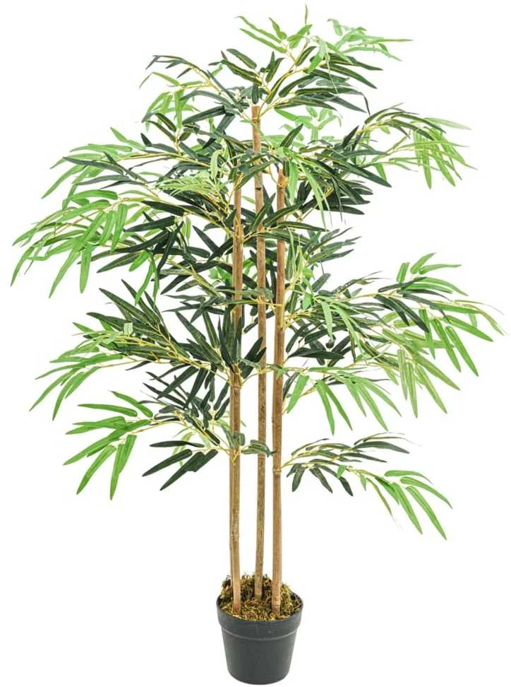 Dirbtinis bambukas, žalios spalvos, 120cm, 730 lapų