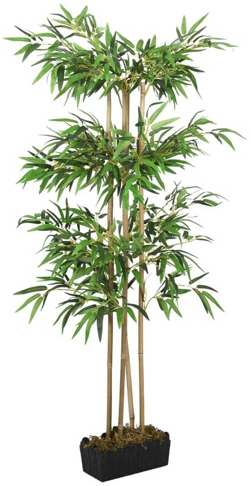 Dirbtinis bambukas, žalios spalvos, 150cm, 988 lapai