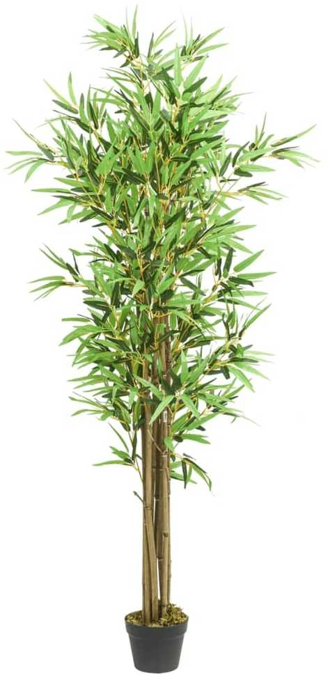 Dirbtinis bambukas, žalios spalvos, 180cm, 1288 lapų