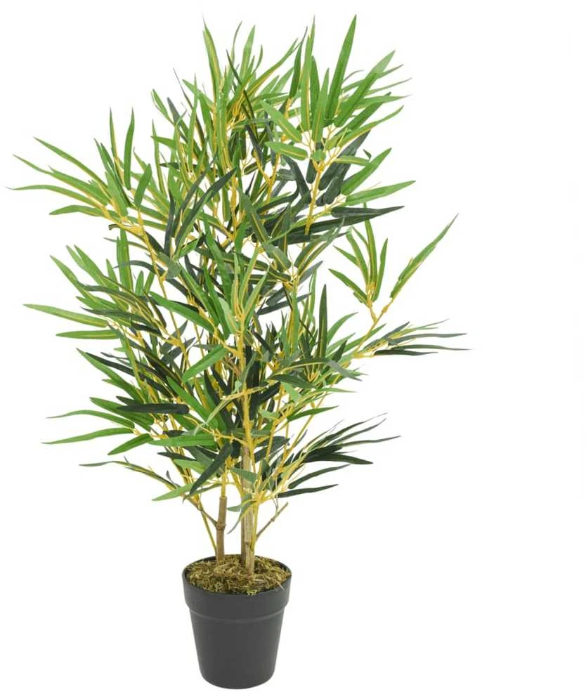 Dirbtinis bambukas, žalios spalvos, 80cm, 368 lapai