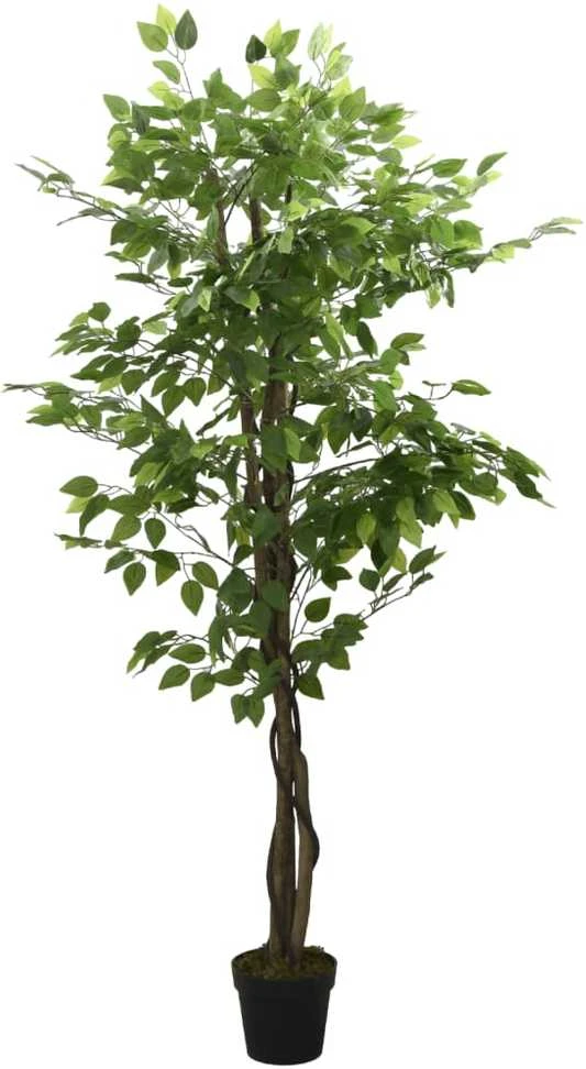 Dirbtinis fikusas, žalios spalvos, 180 cm, 1008 lapai