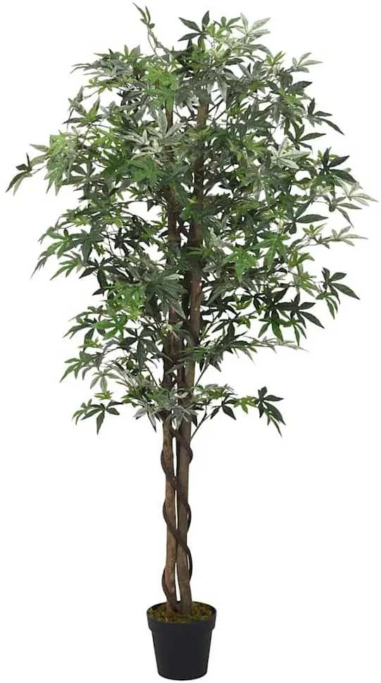 Dirbtinis klevas, žalios spalvos, 80 cm, 224 lapai