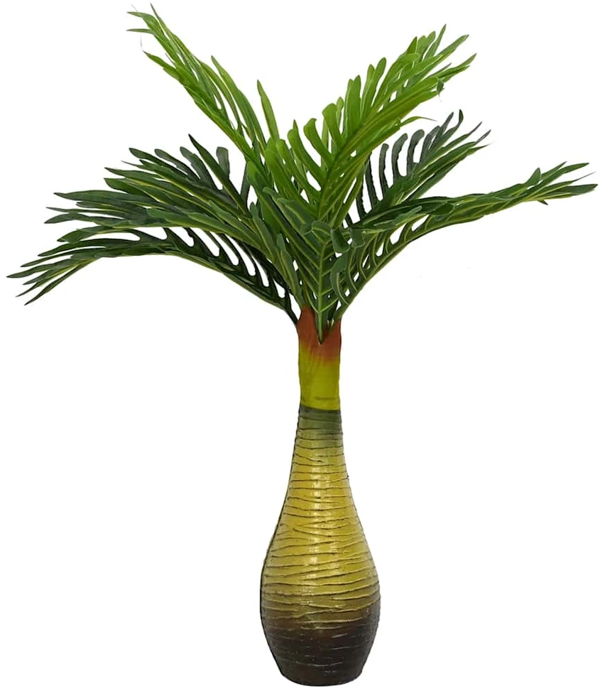 Dirbtinis palmių augalas, žalios spalvos, 70cm, 9 lapų