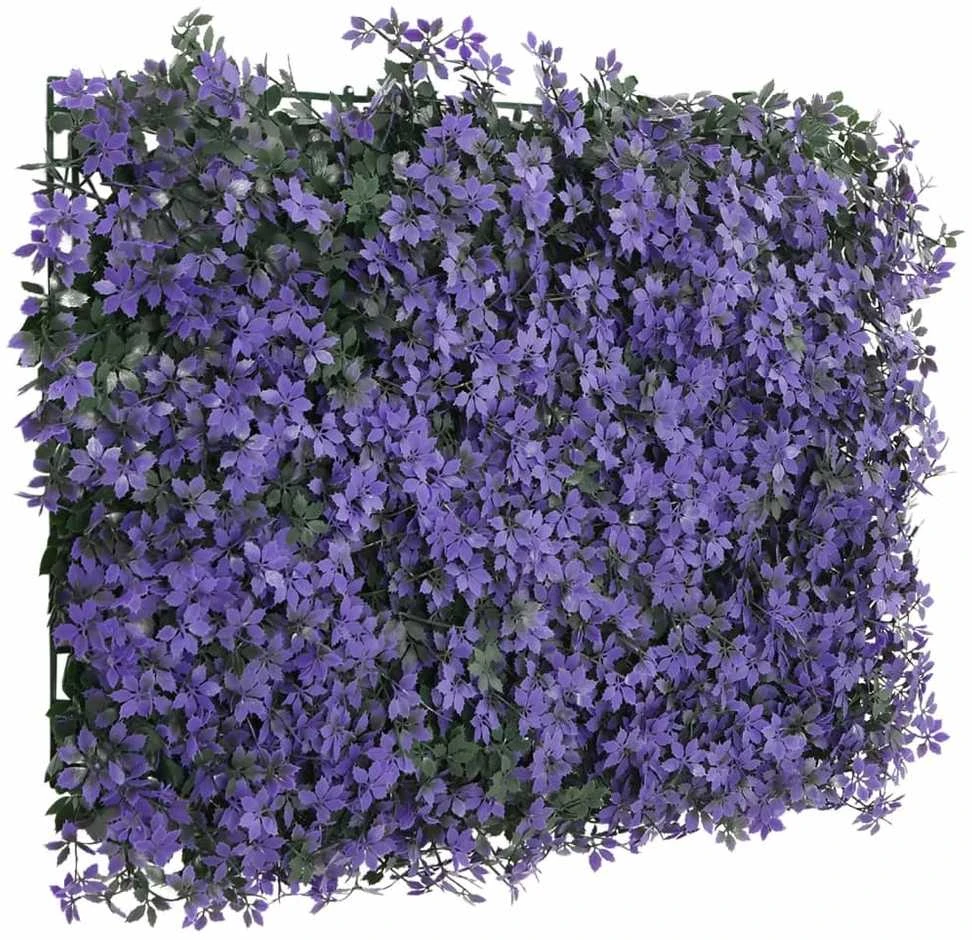 Dirbtinių lapų tvoros, 24vnt., violetinės, 40x60cm