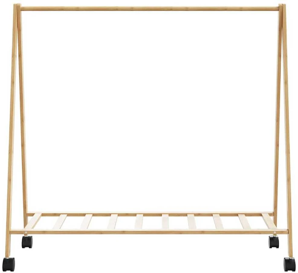 Drabužių kabykla su lentynomis/ratukais, 106x34x106,5cm