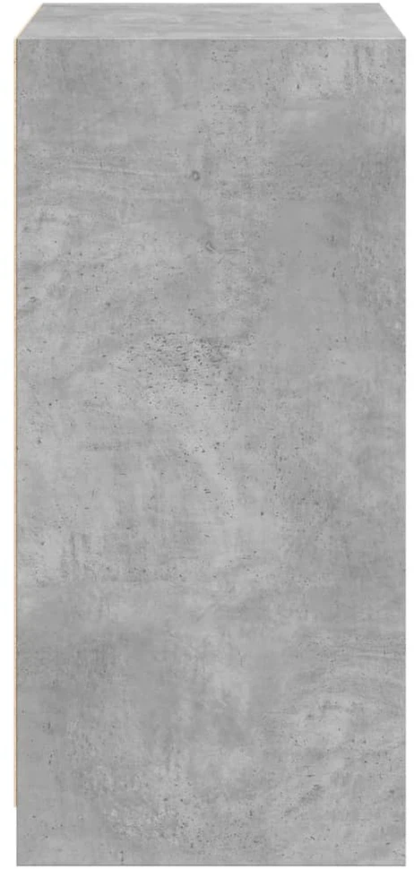 Drabužių spinta, betono pilka, 48x41x102cm, apdirbta mediena