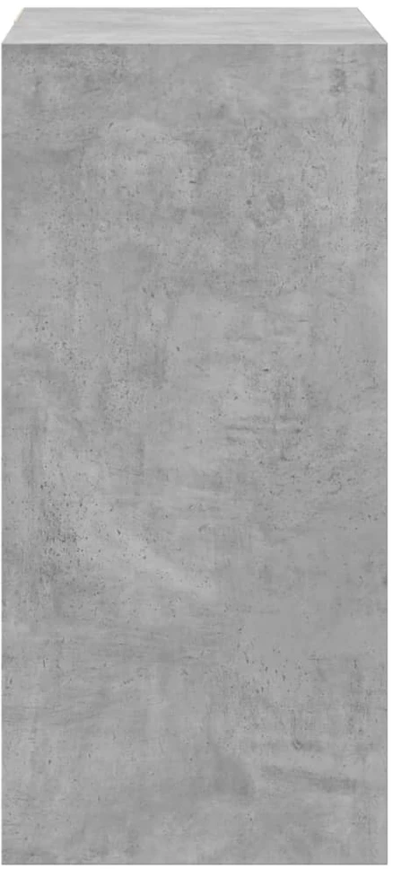 Drabužių spinta, betono pilka, 77x48x102cm, apdirbta mediena