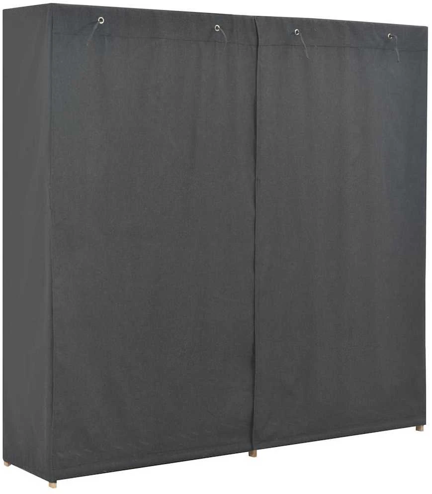 Drabužių spinta, pilkos sp., 200x40x170cm, audinys