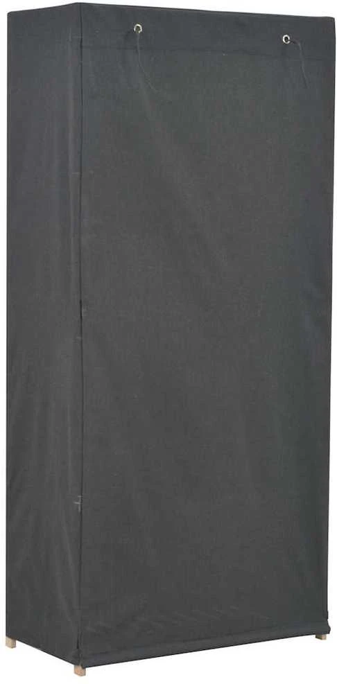 Drabužių spinta, pilkos sp., 79x40x170cm, audinys