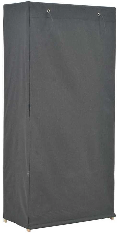 Drabužių spinta, pilkos sp., 79x40x170cm, audinys