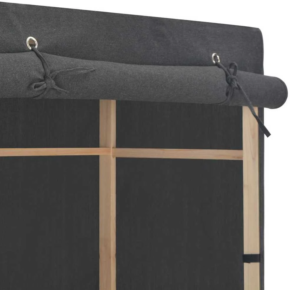 Drabužių spinta, pilkos sp., 79x40x170cm, audinys