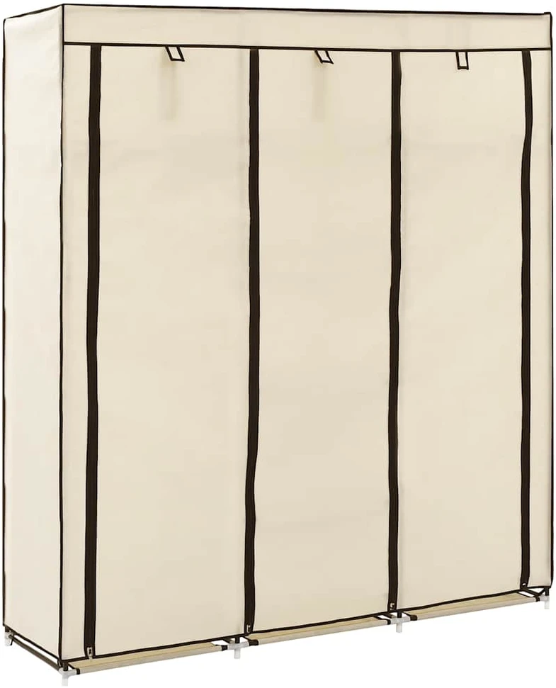 Drab. spinta su skyr. ir stryp., krem. sp., 150x45x175cm, aud.
