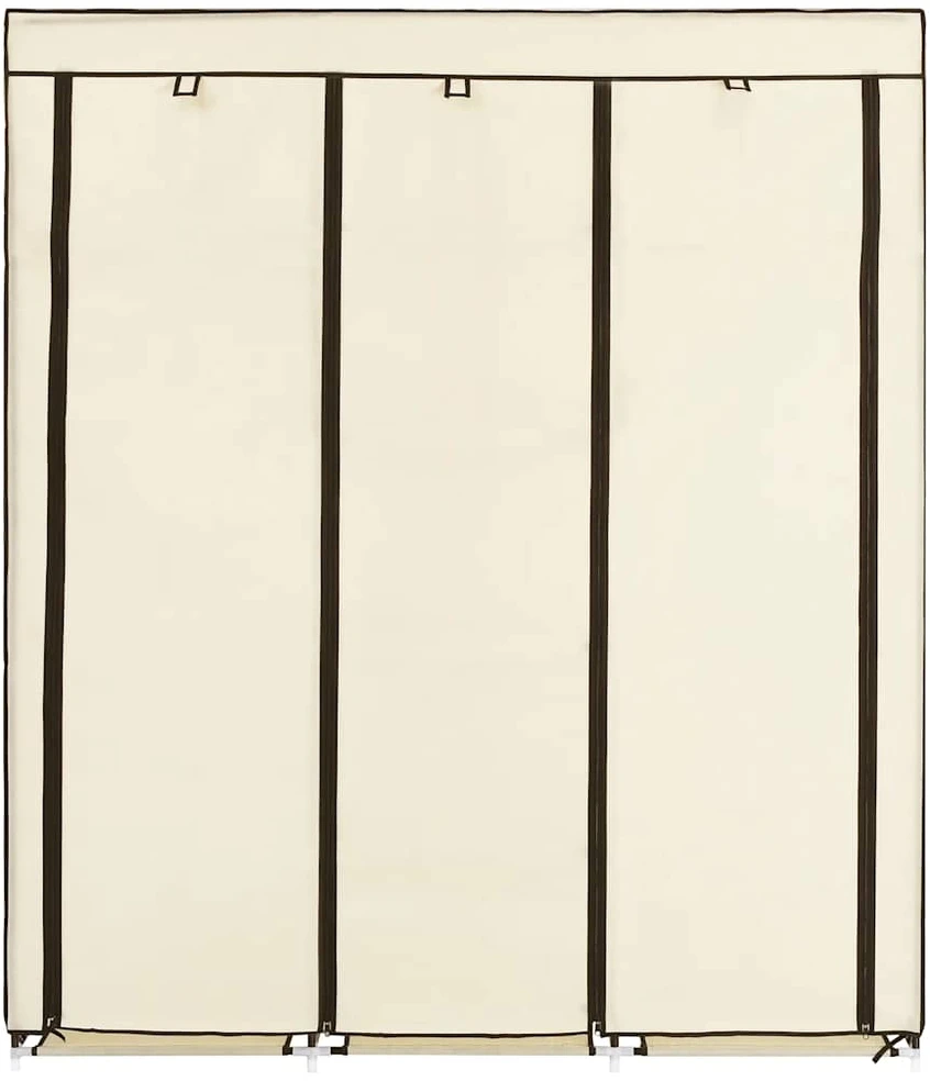 Drab. spinta su skyr. ir stryp., krem. sp., 150x45x175cm, aud.