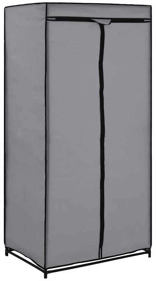 Drabužių spintos, 2vnt., pilkos, 75x50x160cm
