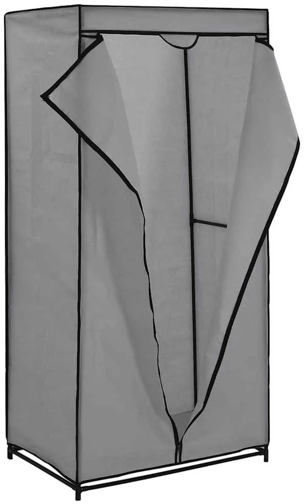 Drabužių spintos, 2vnt., pilkos, 75x50x160cm