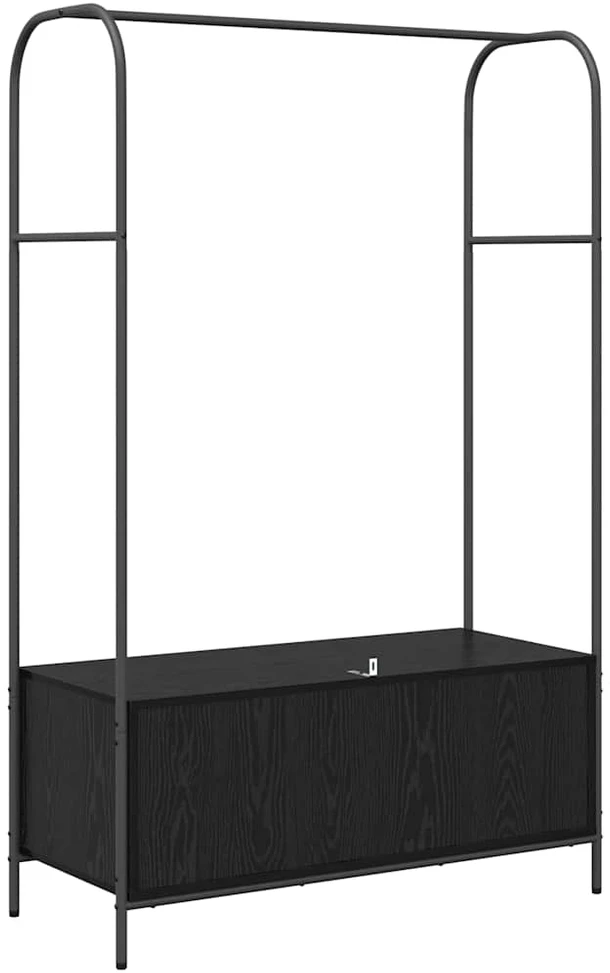 Drabužių stovas Juoda 100 x 44 x 160 cm Apdirbta mediena