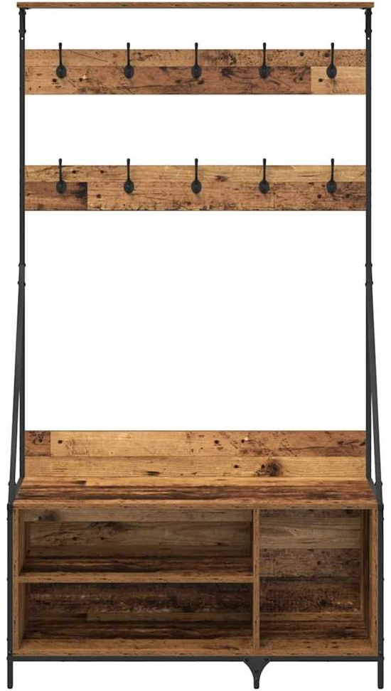 Drabužių stovas Senovinis medis 100 x 41 x 184 cm