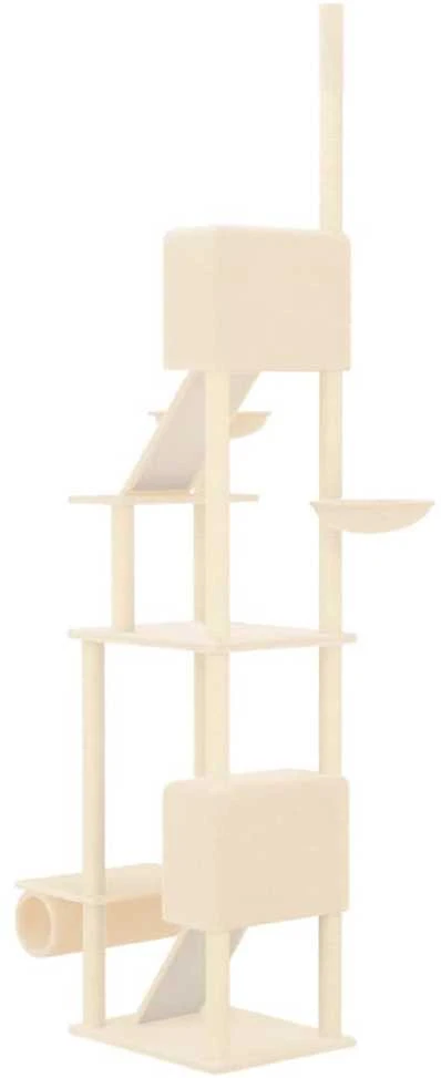 Draskyklė katėms iki lubų, kreminės spalvos, 277–303cm