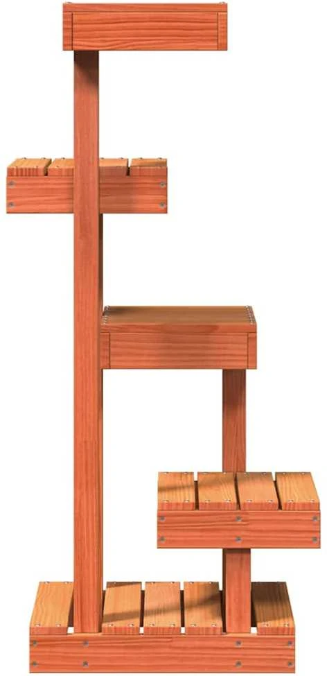 Draskyklė katėms, ruda, 45,5x49x103cm, pušies masyvas