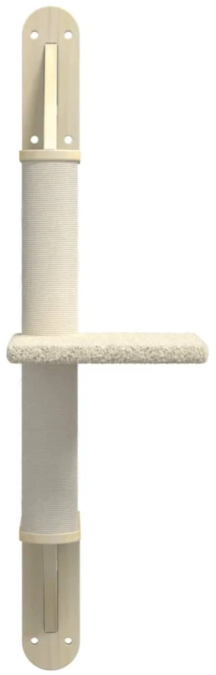 Draskyklė katėms su draskymo stovu, kreminė, 85,5cm