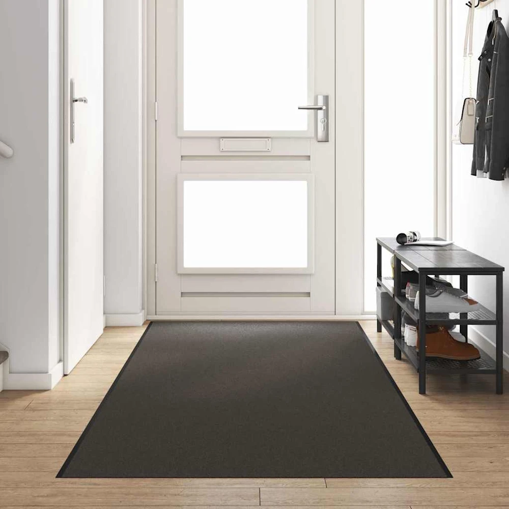 Durų kilimėlis Antracito ir juoda 120 x 350 cm 100% poliamidas