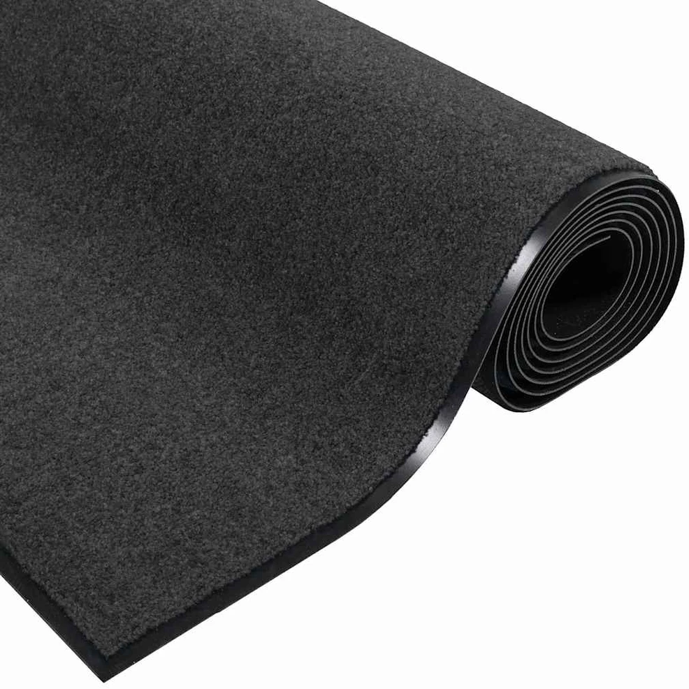 Durų kilimėlis Antracito ir juoda 120 x 250 cm 100% poliamidas