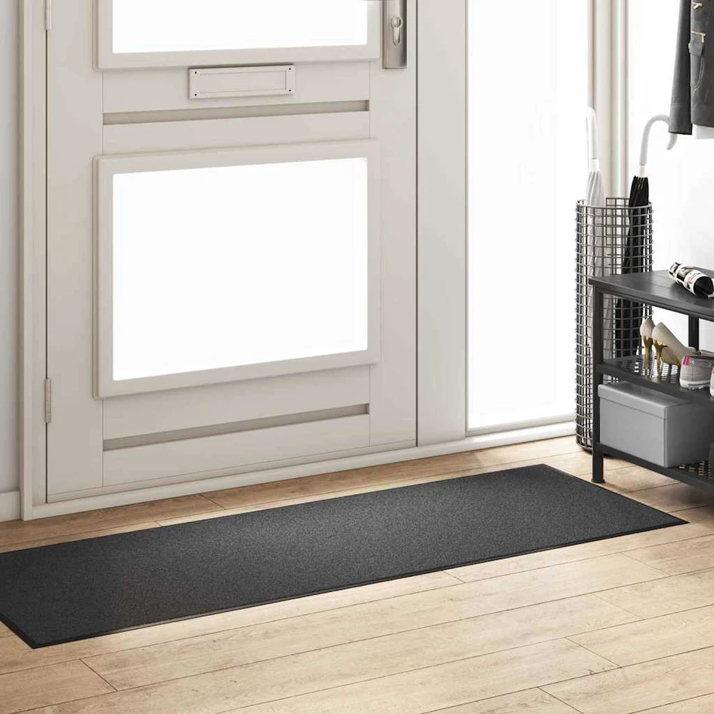 Durų kilimėlis Antracito ir juoda 60 x 180 cm 100% poliamidas