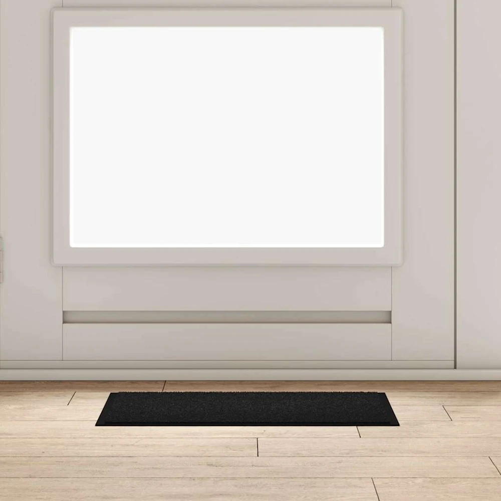Durų kilimėlis Juoda 60 x 40 x 1.2 cm Teddy Audinys