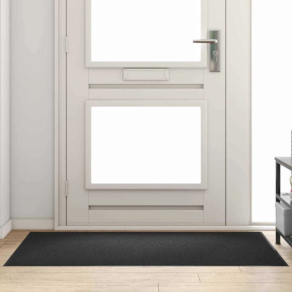 Durų kilimėlis Juoda 90 x 150 cm 100% poliamidas