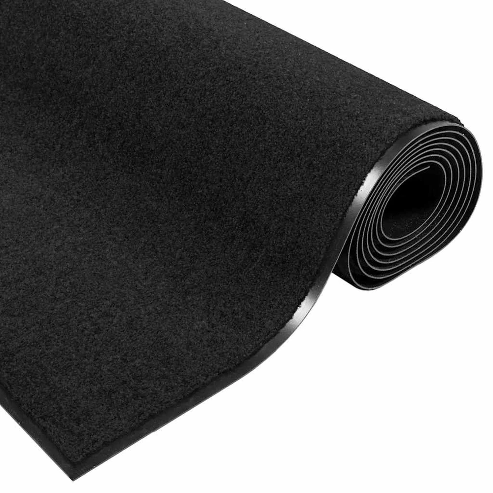 Durų kilimėlis Juoda 90 x 150 cm 100% poliamidas