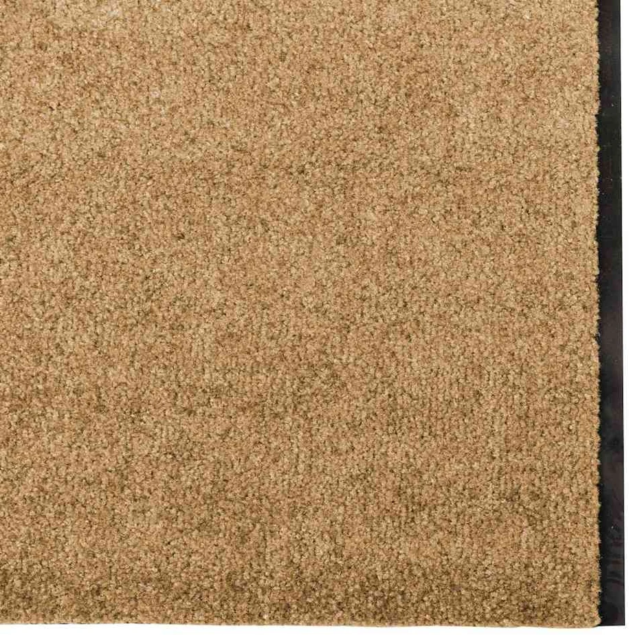 Durų kilimėlis Kremas ir juoda 120 x 400 cm Poliamidas ir PVC